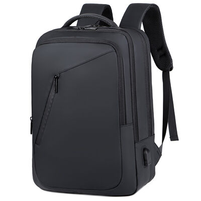 15L 600D Oxford Slim Minimalist Business Laptop Backpack USB Charging Port