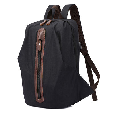 USB Travel Custom Canvas Backpack Daypack 27L Water Resistant