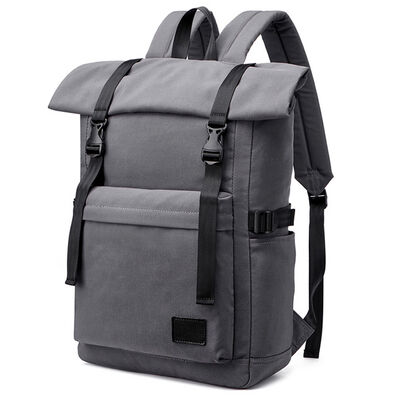 Roll Top Travel Backpack Heavy Duty Commuter Pack 25L 600D Oxford