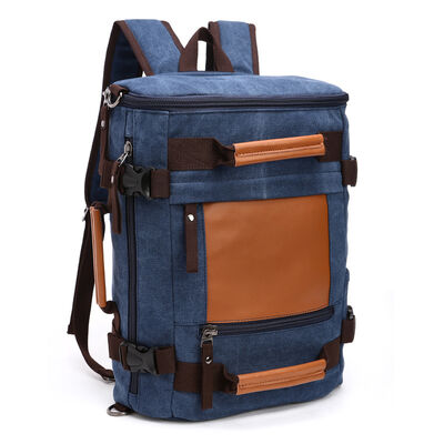 Vintage Canvas Travel Backpack Convertible Duffel Rucksack 15L