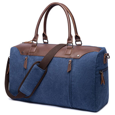 Leather Canvas Custom Duffel Bag 40L Water Resistant Outdoor