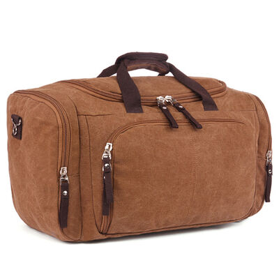 Canvas Duffel Bag 43L Water Resistant Outdoor Travel Gear Bag