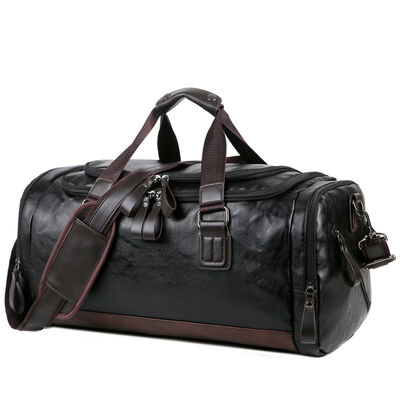 Waterproof Luxury Leather Duffel Bag Weekender 28L Water Resistant