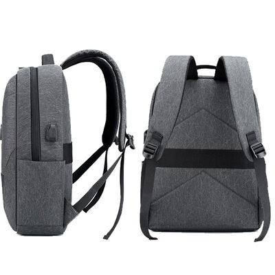 Business Laptop Backpack Geometric Rucksack USB Commuter School Bag