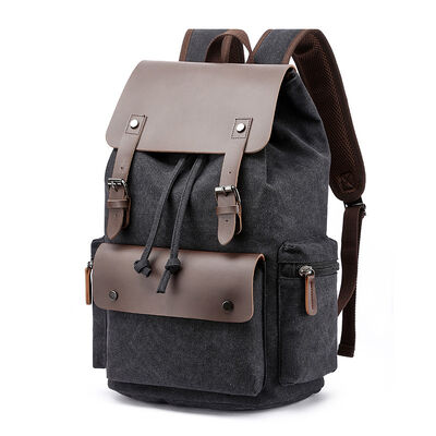 Vintage Custom Canvas Backpack Laptop Retro Travel School College Bookbag
