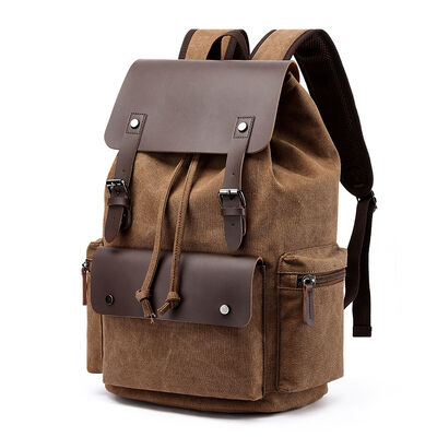 Vintage Custom Canvas Backpack Laptop Retro Travel School College Bookbag
