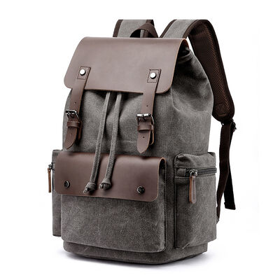 Vintage Custom Canvas Backpack Laptop Retro Travel School College Bookbag