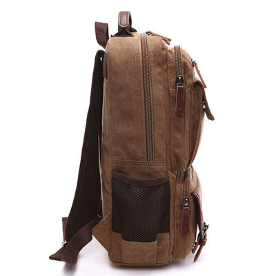 Vintage Custom Canvas Backpack 15.6 Inch Laptop Sleeve Water Resistant