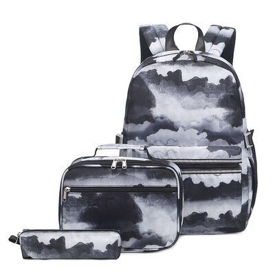 Tie Dye 25L 3 Piece School Backpacks Set with Lunch Box Pencil Case