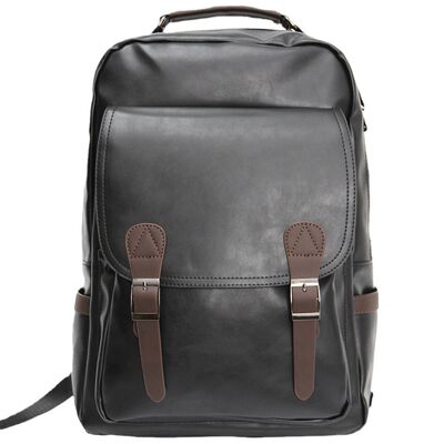 Vintage Laptop Custom Vegan Leather Backpack Travel Daypack Bag
