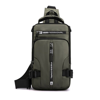 Matte Coated Custom Sling Bag with USB Interface Crossbody 5L