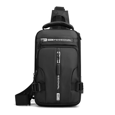 Matte Coated Custom Sling Bag with USB Interface Crossbody 5L