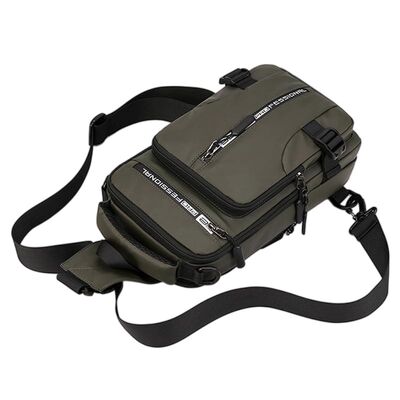 Matte Coated Custom Sling Bag with USB Interface Crossbody 5L