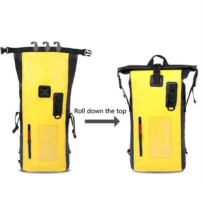 IPX6 Waterproof Custom Dry Bag 25L Roll Top Floating Rucksack