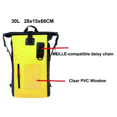 IPX6 Waterproof Custom Dry Bag 25L Roll Top Floating Rucksack