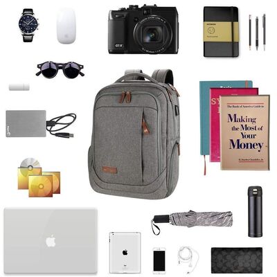 Waterproof 15.6 Inch Custom Business Backpack USB Charging Port Commuter Laptop