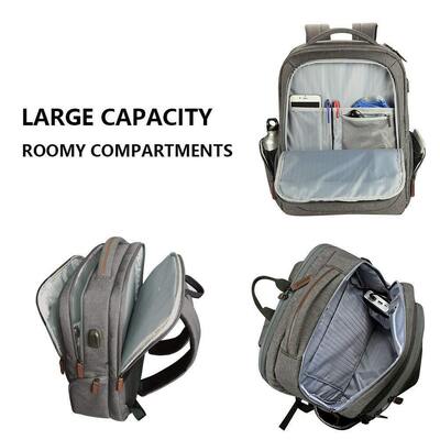 Waterproof 15.6 Inch Custom Business Backpack USB Charging Port Commuter Laptop