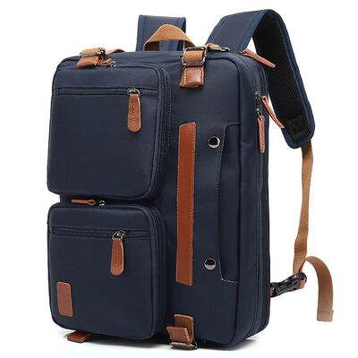 Multi Pocket Convertible Laptop Briefcase Custom Bag 25L 600D Oxford