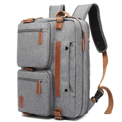 Multi Pocket Convertible Laptop Briefcase Custom Bag 25L 600D Oxford