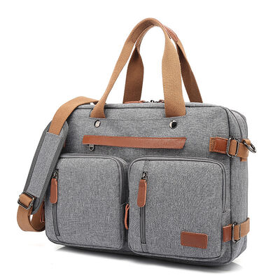 Multi Pocket Convertible Laptop Briefcase Custom Bag 25L 600D Oxford