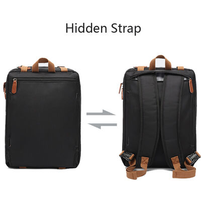 Multi Pocket Convertible Laptop Briefcase Custom Bag 25L 600D Oxford