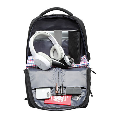 Ergonomic Anti Theft Business Laptop Backpack Smart Bag 25L 600D Oxford