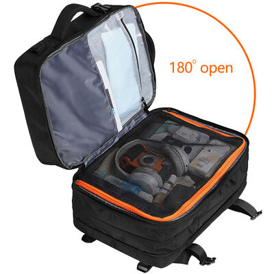 Expandable Luggage Style 22L 37L Business Travel Backpack 600D Oxford