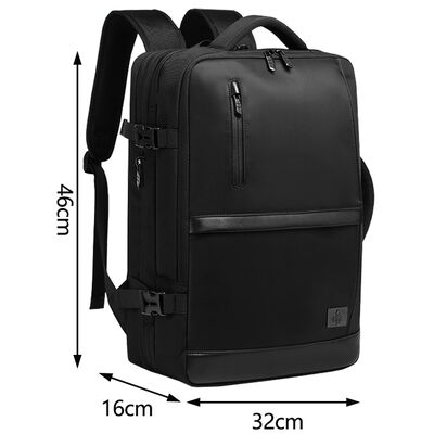 Expandable Luggage Style 22L 37L Business Travel Backpack 600D Oxford