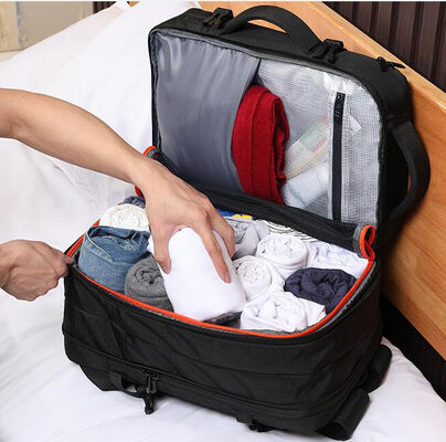Suitcase Design Expandable Business Travel Backpack 22L 37L 600D Oxford