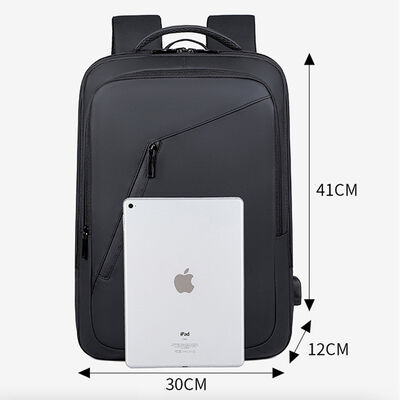 15L 600D Oxford Slim Minimalist Business Laptop Backpack USB Charging Port