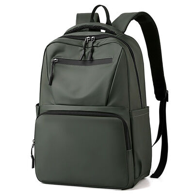 Multi Pocket Business Laptop Backpack 20L PU Coated Zipper Closure Private Label