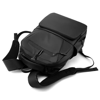 Multi Pocket Business Laptop Backpack 20L PU Coated Zipper Closure Private Label