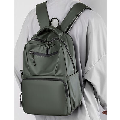 Multi Pocket Business Laptop Backpack 20L PU Coated Zipper Closure Private Label