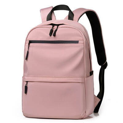 Vibrant Tone Zipper Closure Business Laptop Backpack 20L PU Coated