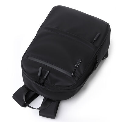 Vibrant Tone Zipper Closure Business Laptop Backpack 20L PU Coated