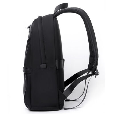 Vibrant Tone Zipper Closure Business Laptop Backpack 20L PU Coated