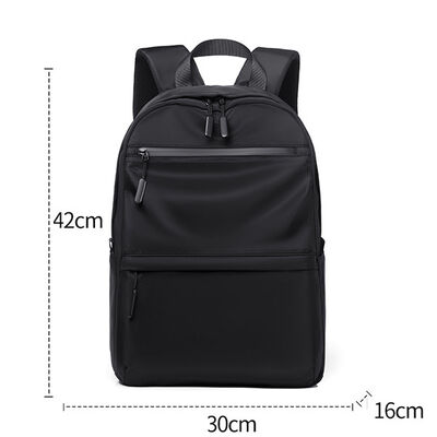 Vibrant Tone Zipper Closure Business Laptop Backpack 20L PU Coated