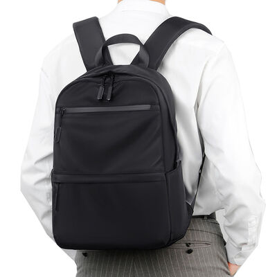 Vibrant Tone Zipper Closure Business Laptop Backpack 20L PU Coated