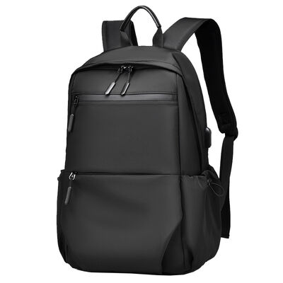 Fluid Geometry Business Laptop Backpack 20L PU Coated USB Charging Port
