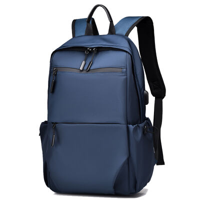 Fluid Geometry Business Laptop Backpack 20L PU Coated USB Charging Port