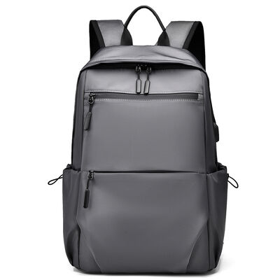 Fluid Geometry Business Laptop Backpack 20L PU Coated USB Charging Port