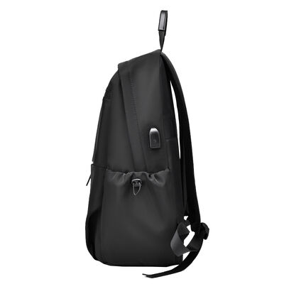 Fluid Geometry Business Laptop Backpack 20L PU Coated USB Charging Port