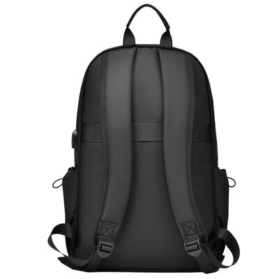 Fluid Geometry Business Laptop Backpack 20L PU Coated USB Charging Port