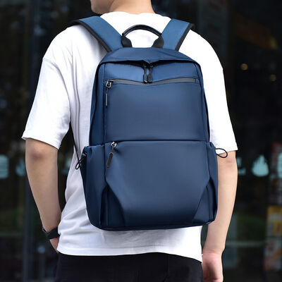 Fluid Geometry Business Laptop Backpack 20L PU Coated USB Charging Port
