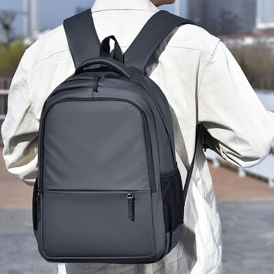 Practical 20L Business Laptop Backpack Luggage Strap PU Coated Private Label