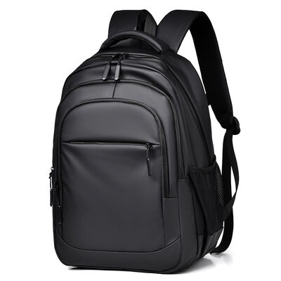 Dual Main Zip Business Laptop Backpack 20L PU Coated 15.6 Inch