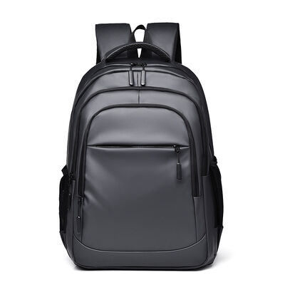 Dual Main Zip Business Laptop Backpack 20L PU Coated 15.6 Inch