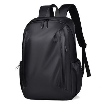 Dual Vertical Pocket 25L PU Coated Business Laptop Backpack Fits 15.6 Inch