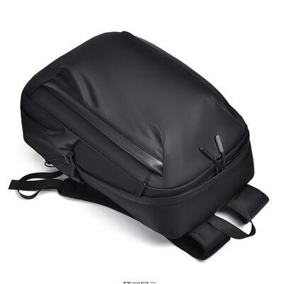 Dual Vertical Pocket 25L PU Coated Business Laptop Backpack Fits 15.6 Inch