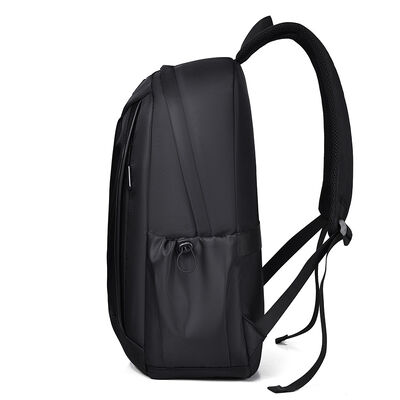 Dual Vertical Pocket 25L PU Coated Business Laptop Backpack Fits 15.6 Inch